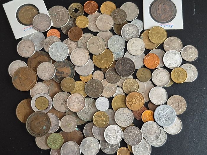 19th and 20th-century world coins from China, Germany, Poland, Italy, Ireland, etc.