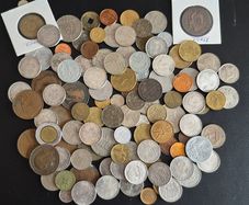 19th and 20th-century world coins from China, Germany, Poland, Italy, Ireland, etc.