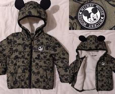 Disney Mickey Mouse Warm Fleece Lined Hooded Jacket