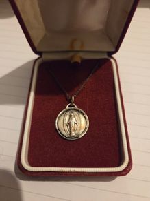 Vintage Virgin Mary Necklace
