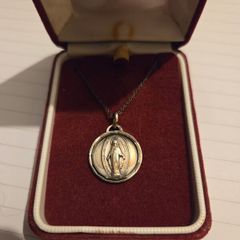 Vintage Virgin Mary Necklace