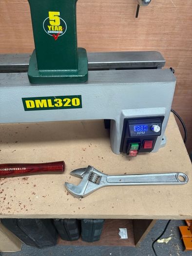DML320 Cast Iron Electronic Variable Speed Lathe