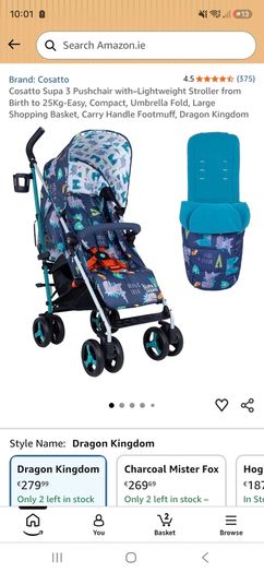 Cosatto Supa Light Weight Stroller from Birth to 25Kg
