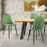 4 x dining chairs sage colour Image 4