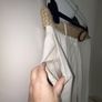 Brand New Ladies Ivory/ Beige Linen Trousers with Belt from Gallery Image 6
