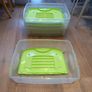 Plastic Storage Box Stackable with rollers X 5 Image 2