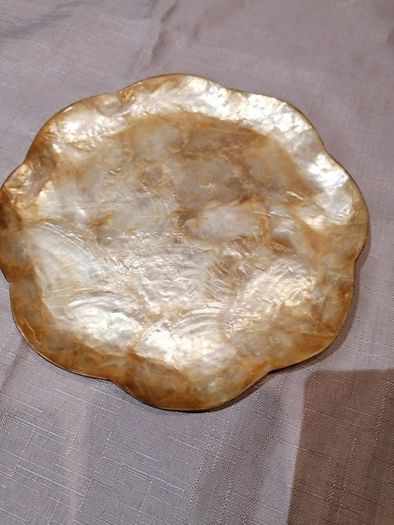 Philipinalia capiz shell - 3 trinket plate dishes