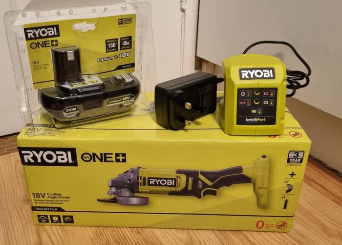 Cordless Ryobi Angle Grinder