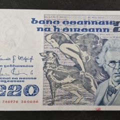 Ireland 1986 Yeats 20 pound banknote