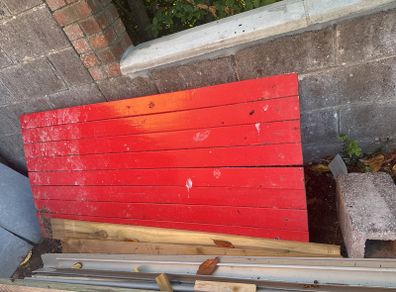 wooden side gate