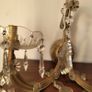 Vintage French glass wall light sconces Image 3
