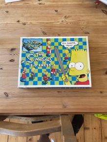 Vintage Simpsons 3-d Chess Set