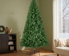Christmas Tree, 1.8m Artificial Xmas Tree, Full Holiday Decor Trees with 1250 Branch Tips & Sturdy Metal Base for Home Party Office Decoration