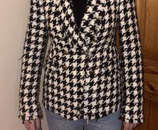 Zara check blazer size XS