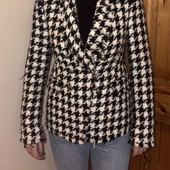 Zara check blazer size XS