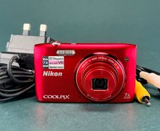 Nikon Coolpix S3500 Red 20MP Digital Camera
