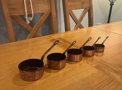 Vintage French Small Copper Pans