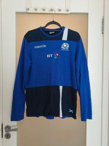 Retro Macron 2016-17 Scotland Rugby Union Training Top
