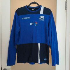 Retro Macron 2016-17 Scotland Rugby Union Training Top