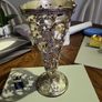 Vase metal silver colour Image 2