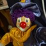 Rare Find: Vintage Porcelain Face Marionette Clown  on a Swing. Puppet Image 4