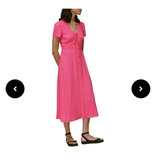 whistles Heidi Spot print dress size 8