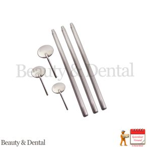 3x Dental Mirror With Handle Mouth Examination Stainless Steel Mouth Mirror