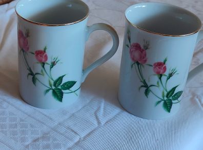 2 Swedish  Christineholm porcelaine coffee mugs (Swedish trademark)