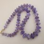 Vintage Beautiful Melon Shape Purple Ameythst beads Necklace 22 inches Image 8
