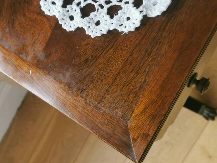 A Victorian mahogany side table.