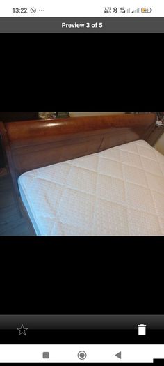 Free King-size Mahogany Bed