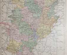 County Kildare 1905 Antique Map