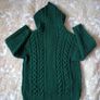 hand-knitted Green wool cardigan Image 2