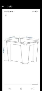 Ikea Clear Storage Boxes