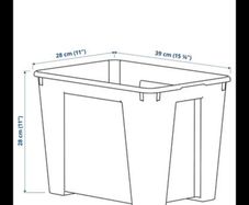 Ikea Clear Storage Boxes