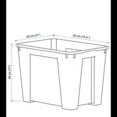 Ikea Clear Storage Boxes