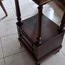 Antique  cupboard oak marble top Image 5