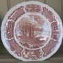 Vintage Set of Six Brown and White Fair Winds, Historical Scenes of Chinese Export to America - "The George Washington at Anchor" Salad Plates by Alfred Meakin Image 9