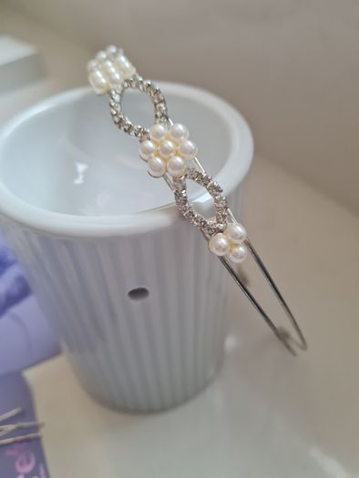Ivory Communion pearl headband