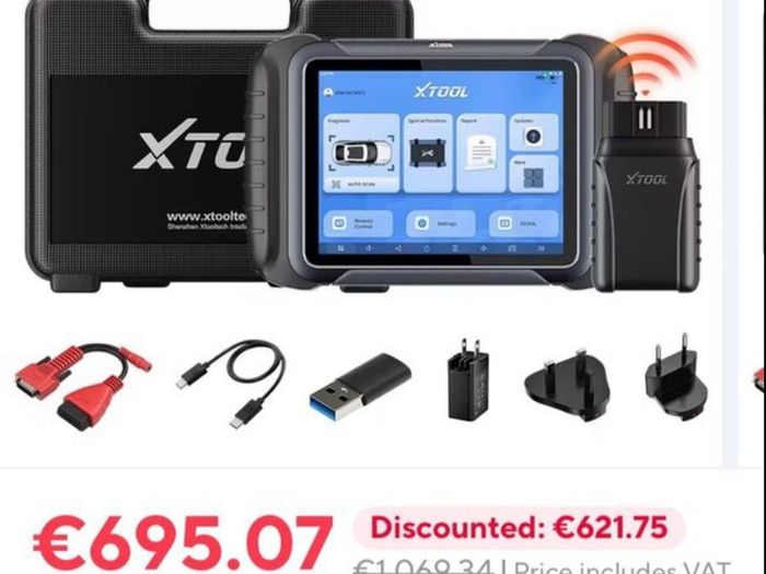XTOOL D8W D8S Bluetooth Car Diagnostics , mileage correction Tool Automotive Scanner  ECU Coding Bi-directional 42+ Resets CANFD DOIP FCA Topology