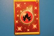 Fire Energy Gold Holo Rare Pokemon Card from Fusion Strike