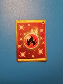 Fire Energy Gold Holo Rare Pokemon Card from Fusion Strike