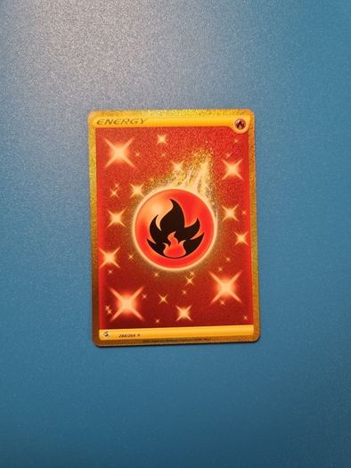 Fire Energy Gold Holo Rare Pokemon Card from Fusion Strike