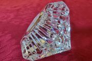 Waterford Crystal Lismore Diamond Desk Paperweight Clock