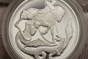 Gibraltar 2022 Silver Proof .999 Pure Silver Sovereign in Original Holder