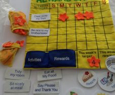 Reward chart to encourage positive behaviour