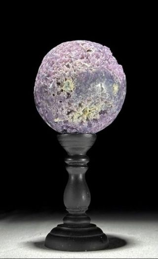 Grape Agate - Agate, Wooden Stand