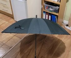 Large Massiliano Sergio Multi-Rib Umbrella Dark Green