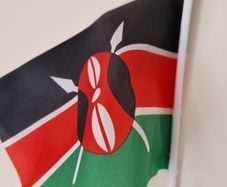 Kenya Desk Flag