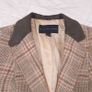 Helen McAlinden Brown Beige Checked 100% Wool Tailored Blazer Elbow Patches 10UK/38EU Image 9
